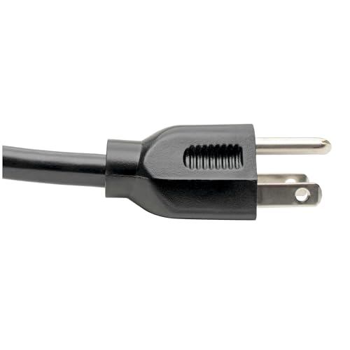 Eaton Tripp Lite Series 15 Amp Standard 10ft Computer Power Cord for PC, Monitor, Laptop & More | UL Listed, Heavy Duty 14 AWG, 5-15P to IEC C13, Replacement 3 Prong AC Power Cable (P007-010)