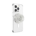 PopSockets Phone Grip for MagSafe, Magnetic Holder, Phone Stand, Clear - Clear Glitter