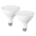LED Flood Light Bulbs, PAR38 Outdoor Flood Light Bulb 5000K,13W 100W Equivalent, Daylight White LED Floodlight Dimmable, Waterproof for Porch Yard Garage, E26 Base, 15,000 Hrs, 2 Pack