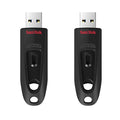 SANDISK 64GB 2-Pack Ultra USB 3.0 Flash Drive (2x64GB) - SDCZ48-064G-GAM462, Black