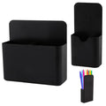 Magnetic Pen Holder,2 Pack Magnetic Dry Erase Marker Holder with Generous Compartments,Strong Magnet Storage Marker Pen Pencil Organizer for Refrigerator,Whiteboard,Locker Accessories