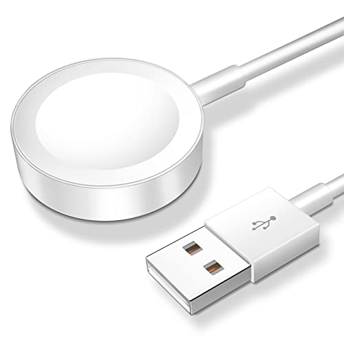 𝟐𝟎𝟐𝟔 𝐔𝐩𝐠𝐫𝐚𝐝𝐞𝐝 for Apple Watch Charger Magnetic Fast Charging Cable [Portable] Magnetic Wireless Charging Compatible with iWatch Series Ultra/SE/11/10/9/8/7/6/5/4/-[3.3FT] White