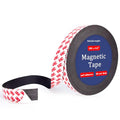 10 Feet x1/2 in Magnetic Tape Strips Roll with Adhesive Backing, Flexible Sticky Magnet Tape for Lightweight Craft DIY Projects, Whiteboards and Fridge Organization (0.06" Thick)