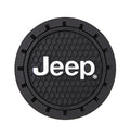 Plasticolor 000652R01 Jeep Logo Auto Car Truck SUV Cup Holder Coaster 2-Pack , Black