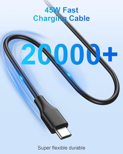 USB C Laptop Charger 45W Compatible with hp chromebook/Spectre X360, Lenovo ThinkPad/Yoga, Dell Chromebook/Latitude, Acer, Asus, Samsung, Google Series Universal Chromebook Type C Power Cord