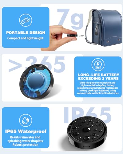 Air Tags for Android,Air Tags-1 Pack Android,Air Tracker Tags with 1 Case,2 Year Battery Life,Google Find Trackers for Google'S Find Hub App,IP65 Waterproof Luggage Tracker Tags for Keys