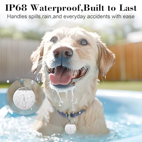 Air Tracker Tag, Smart Tag Bluetooth Tracker Works with Apple Find My (iOS Only), IP68 Waterproof, Replaceable Battery, Key Finder and Item Locator for Keys, Bags, Luggage, Wallet, etc
