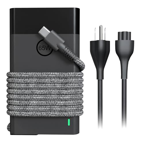 New Slim 65W Laptop Charger Fits for HP Laptop Charger USB C Computer Replacement, Envy x360/Elitebook x360/Spectre x360/Elite x2/Pavilion/Zbook/ProBook, Fast Type C Chromebook Power Cord Adapter