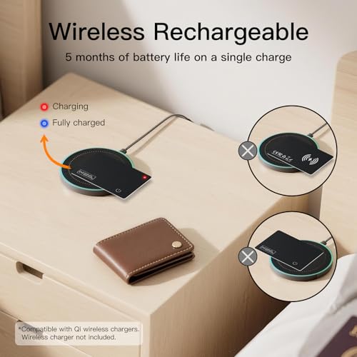 Ultra Slim Air Card Tag: 2026 MFi Certified Wallet Smart Tracker Card - Compatible with Apple Find My Wallets Finder Tracking Cards Tags, Keep Track Item Locator of Luggage, Passport, Purse, Backpack