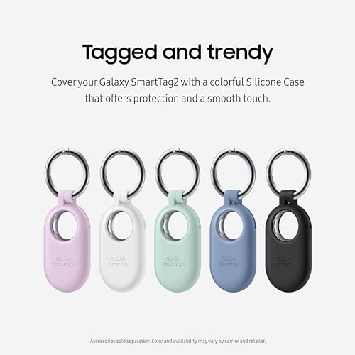Samsung Galaxy SmartTag2, Bluetooth Tracker, Smart Tag GPS Locator Tracking Device, Item Finder for Keys, Wallet, Luggage, Pets, Use w/ Phones and Tablets Android 11 or Later, 2023, 1 Pack, Black