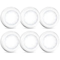 Tap Light 6 Pack Portable LED Puck Touch Night Lights - Battery Operated Under Cabinet Lighting for Kitchen, Closet, Classroom, Indoor & Outdoor