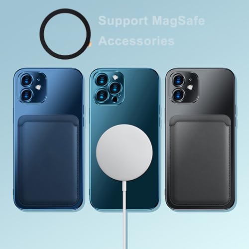 TENOC Universal Metal Ring Sticker for Magnetic Charger Compatible with iPhone/Samsung/Android All Cellphones, Magnetic Mount/Phone Holder Conversion Accessories, 3Pcs, Black