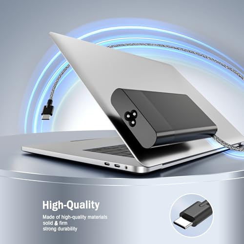 New Slim 65W USB C Laptop Charger Replacement for HP Laptop Charger Elitebook x360 Pavilion Spectre Chromebook Envy Elite x2 Computer Travel Type C Braided Cable Power Cord Ac Adapter
