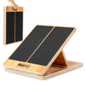 StrongTek 13” Wide Portable Wooden Slant Board, 5-Level Incline (15°-35°), Lower Grip Handle, Beginner & Rehab Friendly, Non-Slip Surface for Calf Stretching, Squats, Physical Therapy
