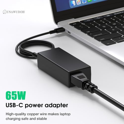 65W USB C Laptop Charger Compatible with Lenovo ThinkPad T480 T490 T580 X1 Carbon T14 T14s T16 E14 E16 Yoga C940 C930 720 910 920 7i Chromebook C330 S330,Type C Fast Charging Power Supply Adapter Cord