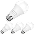 4-Pack Dusk to Dawn LED Light Bulbs, 75W Equivalent, Daylight 5000K 1,100LM, Automatic On/Off Outdoor Light, E26 A19 10W Bright Porch Light Bulbs, for Indoor/Outdoor Yard Patio Garage Garden