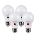 TORCHSTAR Dusk to Dawn Light Bulbs Outdoor, Sensor A19 LED Light Bulb, Auto on/Off Photocell Automatic for Outdoor Lighting, UL FCC DOE, 5000K, Pack of 4