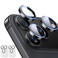 ESR 2 Pack for iPhone 17 Pro Max/ 17 Pro/ 16 Pro Max/ 16 Pro/ 15 Pro Max/ 15 Pro/ 14 Pro Max/ 14 Pro Camera Lens Protector, Ultra-tough HD Individual Lens Protectors, Ultra-thin Tempered Glass, Black