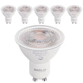 GEPLAD 6-Pack GU10 LED Bulb Dimmable, 3000K Soft White GU10 Bulb Replacement for Track Lighting, 582LM, 6W(50W Equivalent) LED Light Bulb for Kitchen, Range Hood, Living Room, Bedroom