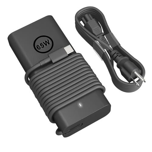 65W 60W USB Type C Charger Compatible with Dell Laptop Latitude 5540 5440 7440 5450 e5430 5430 5530 7430 3450 5550 5350 7450 5420 7420 5520 e5440 Power Cord, XPS 13 Computer AC Adapter