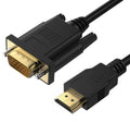 PANPEO HDMI to VGA Adapter Cable 6ft, Gold-Plated Connectors - Compatible with Laptop, Monitor, Projector, TV, Xbox, Roku