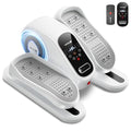 Under Desk Elliptical Machine, Electric Leg Exerciser for Seniors, Quiet & Portable Electric Seated Eclipse Exercise Training Machine with Remote, 12 Speeds & Mute Function, Manual & Auto Mode