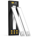 10inch Under Cabinet Lighting, 2 Pack Rechargeable Motion Sensor Light Indoor, 5 Levels Dimmable Magnetic Closet Lights, Wireless Under Counter Lights for Kitchen, Stairs