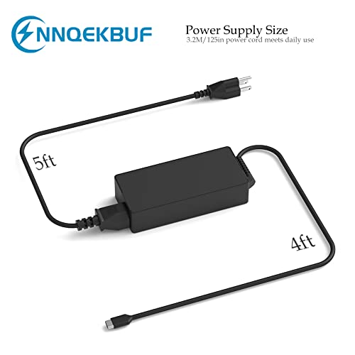 Universal 45W 65W USB C Laptop Charger Compatible with Hp Chromebook，Dell,Lenovo,Acer,Asus,Samsung Galaxy,Google and Other Type C Fast-Charging Computer AC Adapter Power Cord Supply