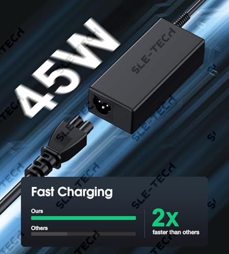 SLE-TECH Universal 45W Chromebook Laptop Charger USB Type C Compatible with HP Chromebook Dell Lenovo Acer Asus Google Series Type C Fast Charging Power Cord
