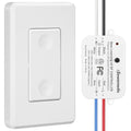 DEWENWILS Wireless Remote Light Switch, Expandable Wireless Wall Switch Kit, No Wiring, No WiFi, 100 Ft RF Range, Programmable, Remote Control Light Fixture for Lamps, Ceiling Lights, Fans