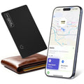 Wallet Tracker Card (iOS only), 0.07in Slim Tracking Card, IP68 Waterproof Bluetooth Tracker for Apple Find My, Wireless Charging Item Locator for Purse, Passports [Apple MFi Certified]