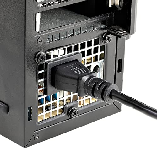 StarTech.com 10ft (3m) Computer Power Cord, NEMA 5-15P to C13, 10A 125V, 18AWG, Black Replacement AC Power Cord, Printer, PC Power Supply Cable, Monitor Power Cable - UL Listed (PXT101 10)