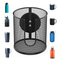 Magnetic Cup Holder, Fully Covered Anti-Fall Magnetic Drink Holder, Cup Caddy, N38 Super Magnet Cup Holder for Tractor Mower School Bus on Ferrous Metal Surface, 3.54" Inner Diameter(1 Pack Black)