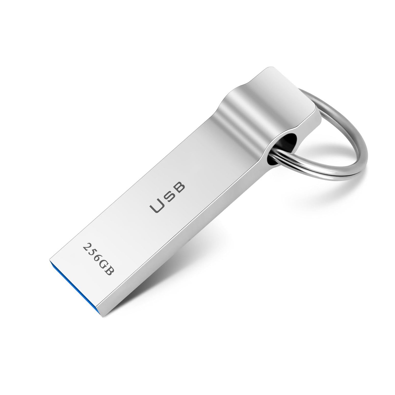 USB Flash Drive 230GB Waterproof USB Stick High Speed Memory Stick 230GB Ultra Large Storage Metal Thumb Drive with Keychain Design for Laptop Computer Tablet