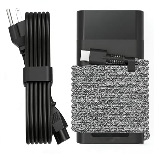 65W USB C Slim Laptop Charger Compatible with HP Laptop Charger HP Spectre X360 Elitebook Envy Omnibook Chromebook Elite Dragonfly ProBook Zbook Fast Charing Type C AC Adapter Power Cord Supply