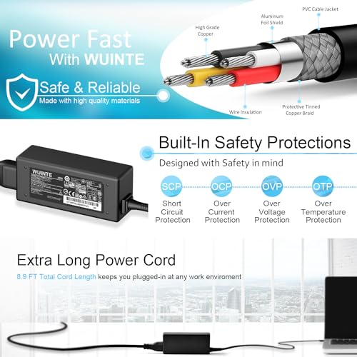 USB C Laptop Charger Compatible with HP Dell Lenovo Asus Acer Samsung Google Chromebook Type C Power Cord
