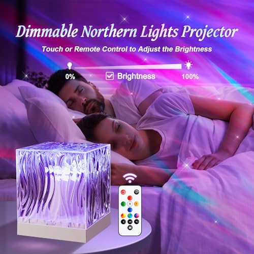 Northern Lights Projector Aurora Light Projector, 18-Color Sunset Lamp Cool Stuff for Teen Girls Game Room Decor for Teen Girls, Mood Lighting Galaxy Projector for Bedroom Decorations, Boy Girl Gifts