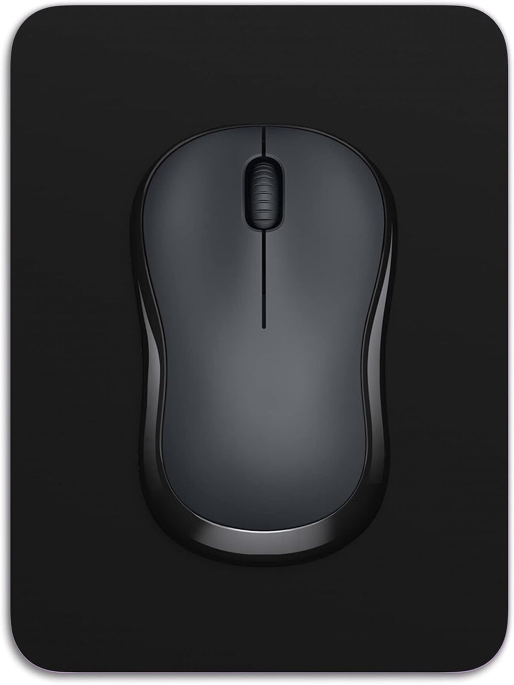 Dapesuom Small Mouse Pad, 6 x 8 Inch Thick Rubber Premium-Textured Non-Slip Portable & Washable Mini Mouse Mat for Women Men Wireless Laptops Keyboard Tray Gaming Work Computer Office Travel, Black