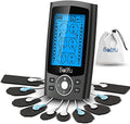 Belifu Dual Channel TENS EMS Unit – 24 Modes Muscle Stimulator with 10 Pads, Rechargeable Electronic Pulse Massager