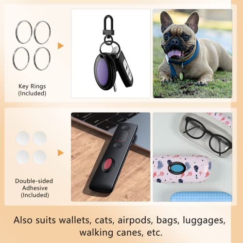 Lost Remote Finder, Remote Control Finder Locator with LED Light | 131ft RC Range Key Finder Locator Making Noise, Find My Keys Device with 4 Remote Retriever Tags | Key Tracker, Keychain Key Finder