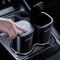 HOTOR Car Trash Can, Car Trash Cup with 30 Additional Trash Bags for Exclusive Using, Multipurpose Trash Can for Car, Office & Home to Meet Various Needs - 2 Packs, Black