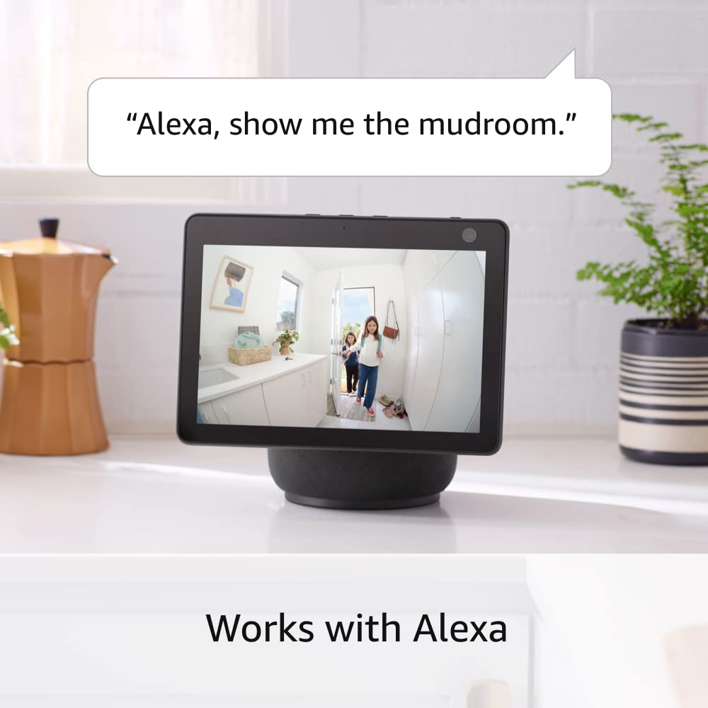 Ring Indoor Cam, Home or business security in 1080p HD video, White