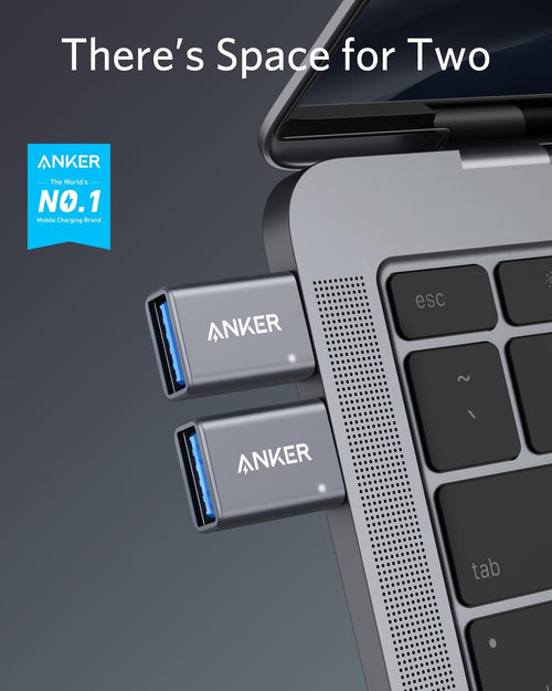 Anker USB C Adapter (2 Pack), USB C to USB Adapter High-Speed Data Transfer for MacBook Pro 2020, iPad Pro 2020, Samsung Notebook 9, Dell XPS and More Type C Devices Visit the Anker Store