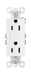 Legrand Radiant 885TRWCC21 15 Amp Decorator Duplex Outlet, White, 1 Count