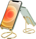 ROPOSY Cell Phone Stand for Desk, Cute Metal Gold Cell Phone Stand Holder Desk Accessories, Compatible with All Mobile Phones, iPhone, iPad