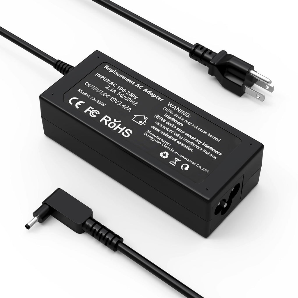 65W Laptop Charger Compatible with Acer Aspire 3 5 Series A315-23 A315-24P A315-35 A314-23P A317-53 A315-58 A315-59; A515-44 A515-45 A515-46 A515-54 A515-55 A515-56 AC Adapter Power Cord