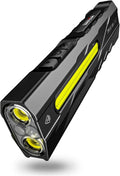 WARSUN T9 PRO Rechargeable EDC Flashlight – 1500 Lumens LED Pocket Flashlight, Magnetic Work Light with Clip for Dog Walking, Camping, Hiking, Car Repair, Night Walking and Everyday Carry