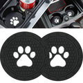 BukNikis Car Cup Holder Coasters-Car Interior Accessories 2.75 inch Silicone Anti Slip Cute Dog Paw Car Coaster -Universal (Pack of 2)