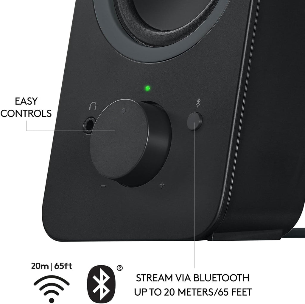 Logitech Z207 2.0 Stereo Computer Speakers with Bluetooth