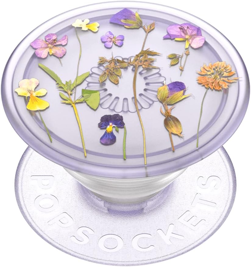 PopSockets Phone Grip with Expanding Kickstand, Adhesive Grip, Cute PopSockets - Purple Fields